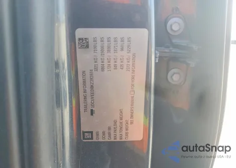 2019 Chevrolet Silverado K1500 Rst z USA, uszkodzony, nr VIN 1GCUYEED8KZ393974